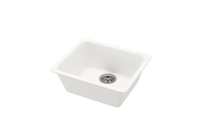 A white Domsjo Sink is \$\185.99.