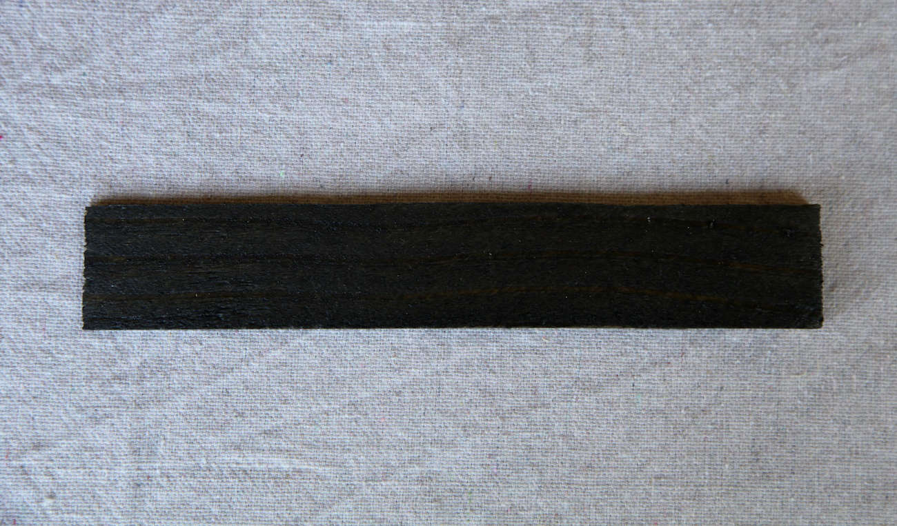 Semi-Transparent Stain in Ebony from Portland, OR-based natural finishes company Timber Pro UV will provide a near-solid finish.