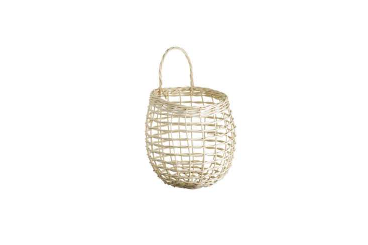 The same style of basket as above is available as the Shaker Onion Basket at Cooper Hewitt for \$45.