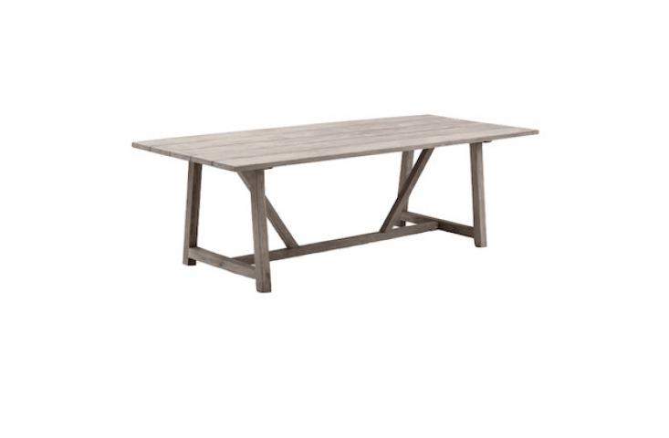 A George Outdoor Table made of recycled teak is \16,995 SEK from Artilleriet.