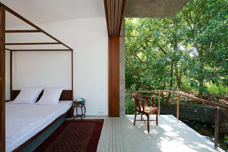 Architecture Brio designed this weekend House on a Stream for a busy Mumbai-based couple.