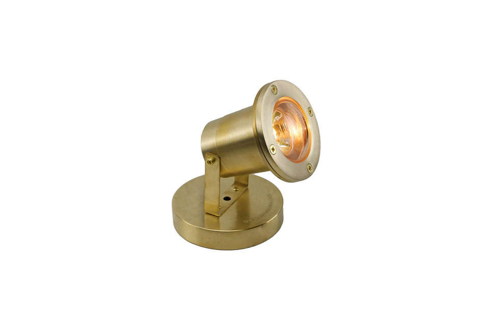 12V Brass Underwater Open Face Spotlight