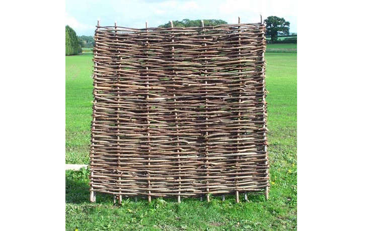 6-foot Hazel Hurdle is £7\2 at Natural Fencing.