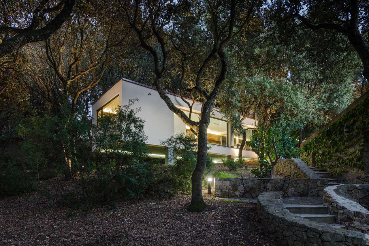 modern-house-twilight-sardinia-rock-stairway