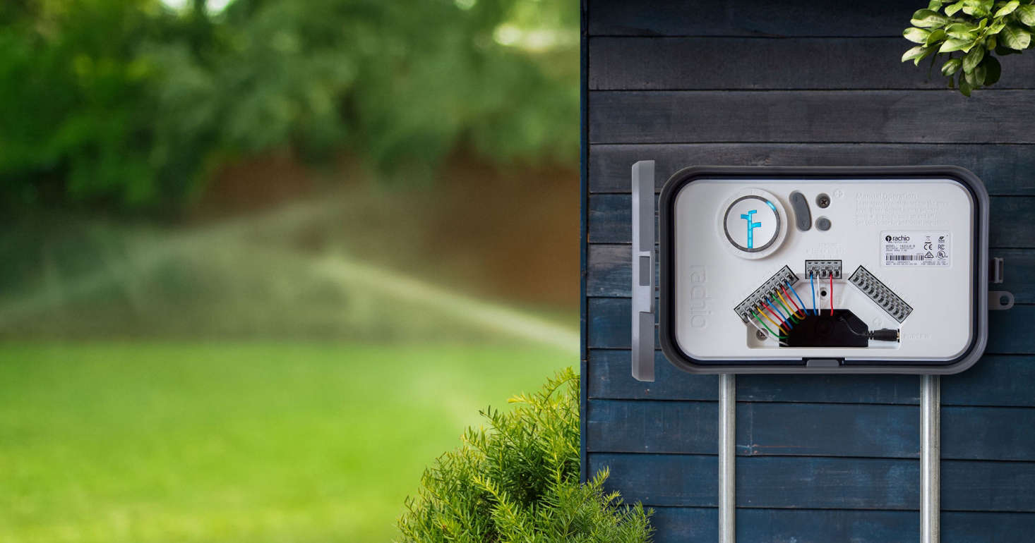 A smart irrigation controller from Rachio. Photograph courtesy of Rachio, from Hardware data-src=