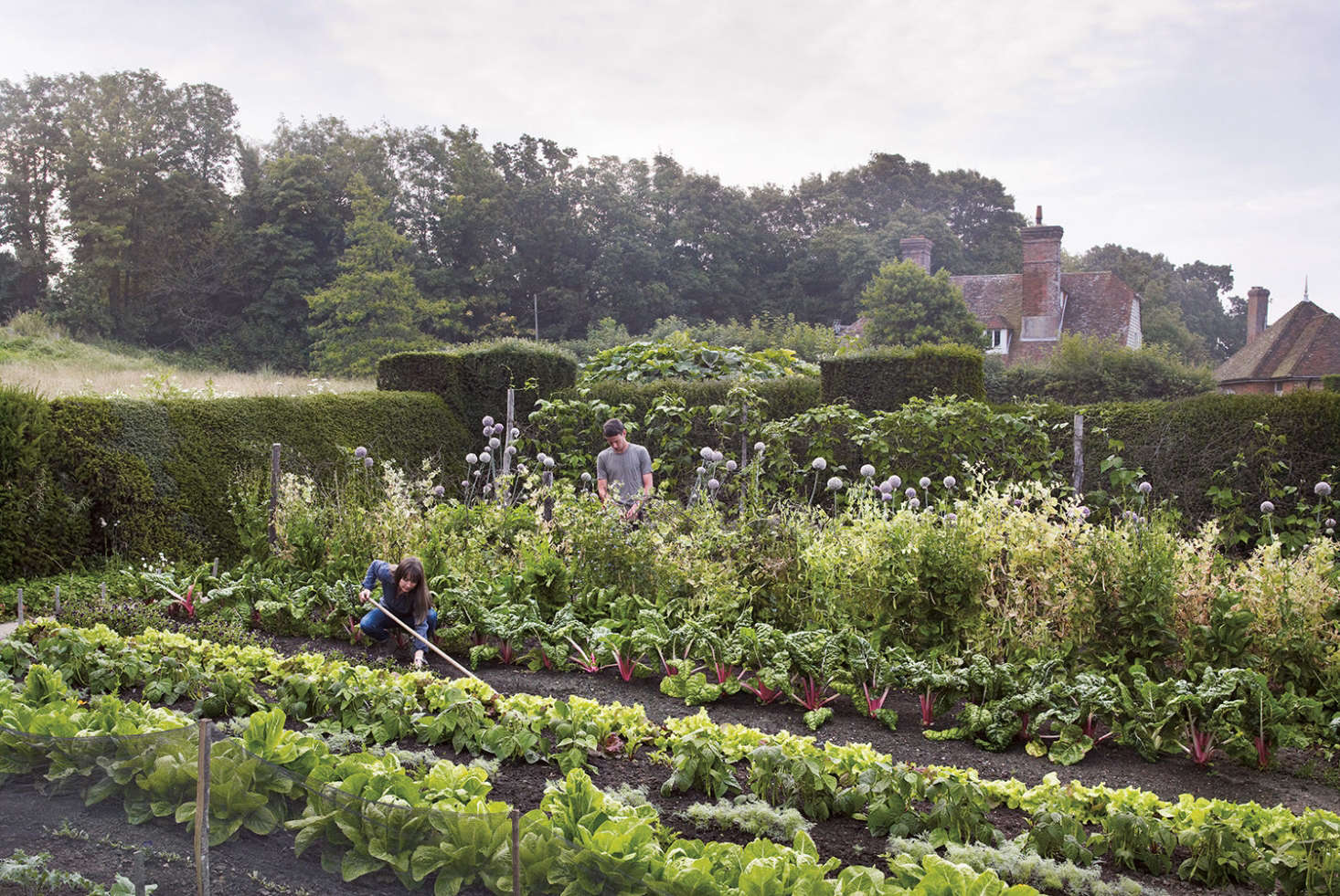 The kitchen garden at Great Dixter, in East Sussex.