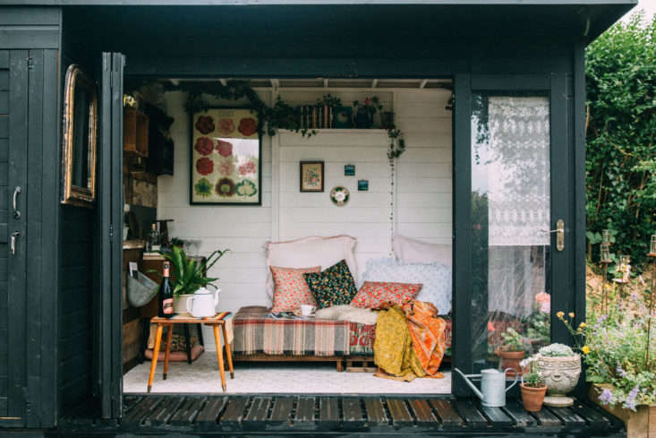 The shed is tucked away at the bottom of the garden at the Hearne&#8\2\17;s East Sussex home.