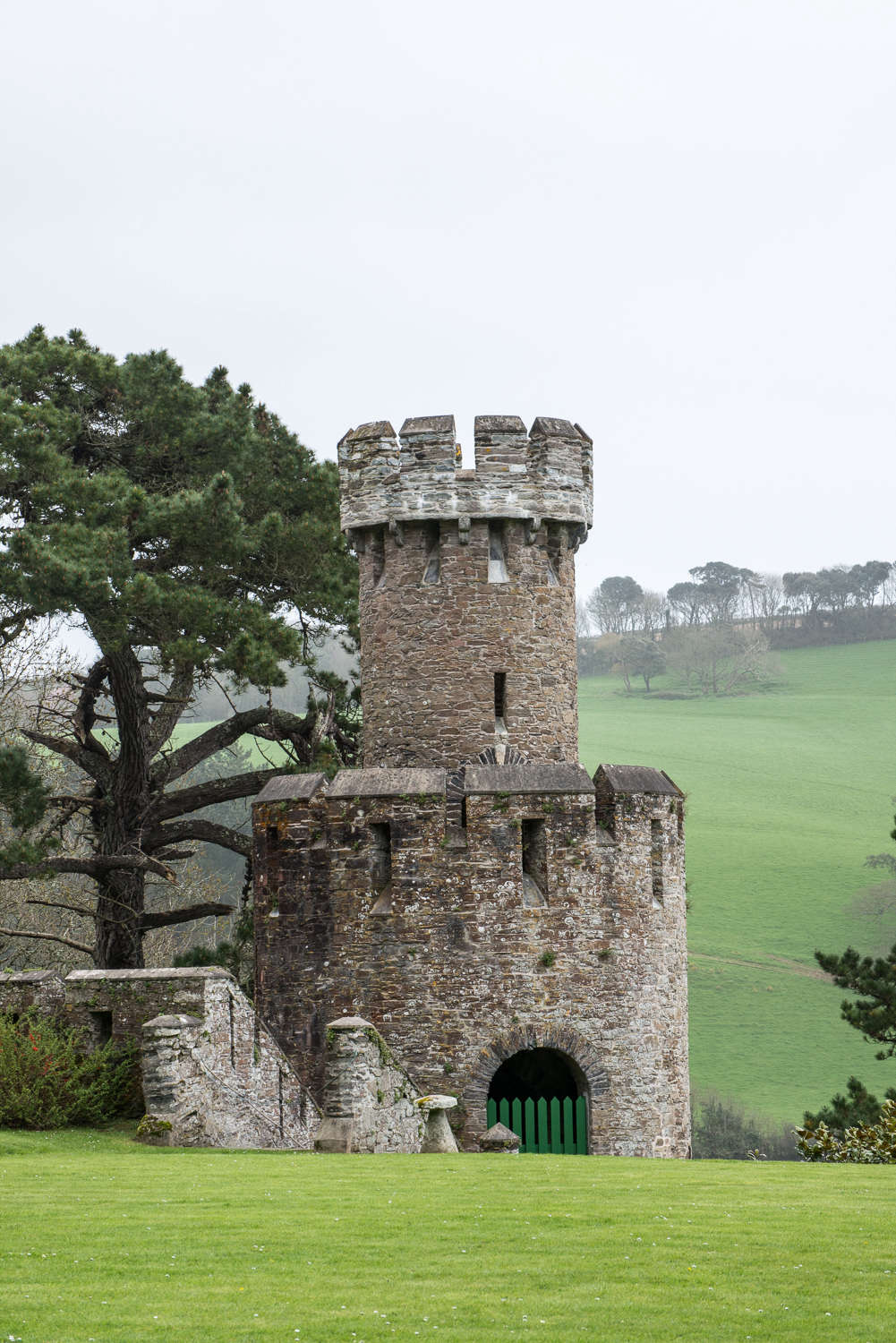 Caerhays in Cornwall, looking out over Porthluney Beach.