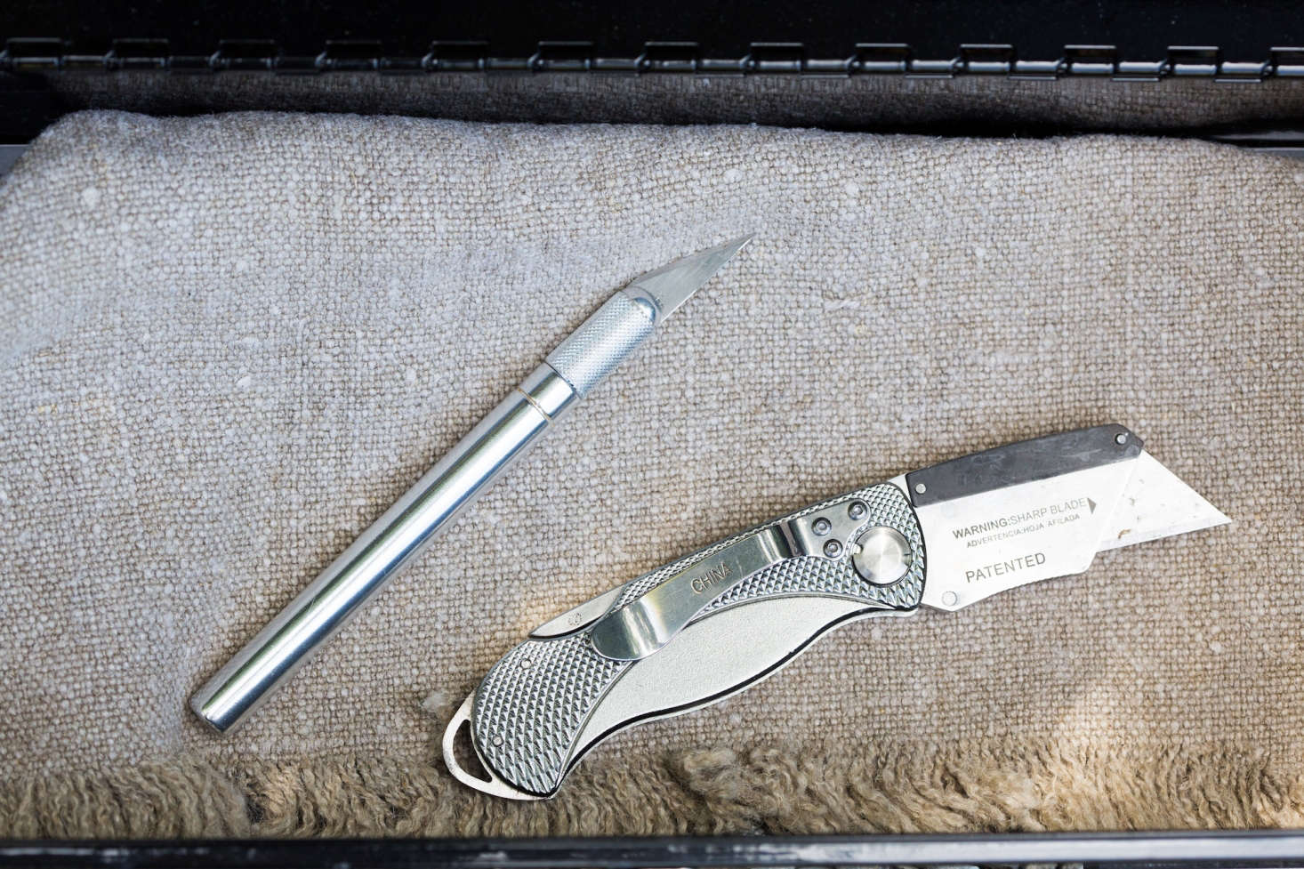 Two different styles of knives. An X-acto No. data-src=