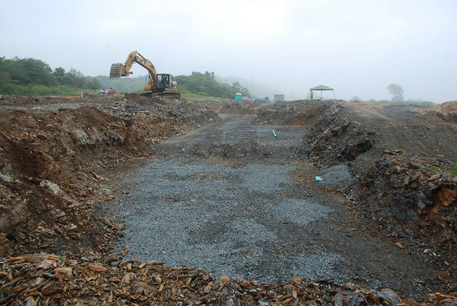 The site of the house, just before the foundation was laid. Photograph by Todd Richardson.