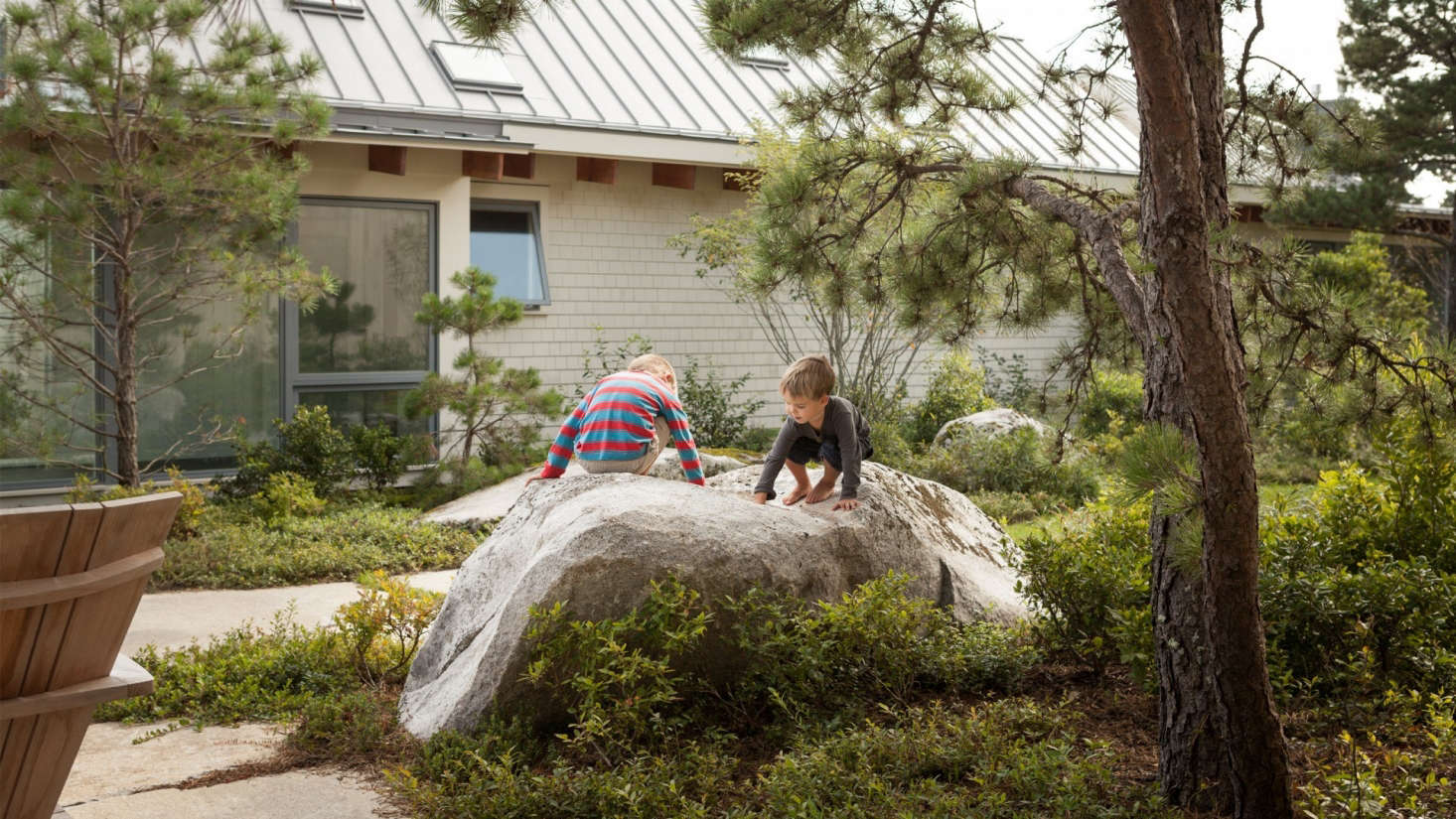 Carefully placed boulders 