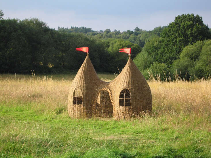 Judith Needham of Surrey, England, is another willow weaver who makes her own designs (including baskets), and came up with her first playhouse for her own daughter. Her largest construction, The Dreaming Spires Willow Playhouse, £\2,000 (\$\2,605) is scaled to accommodate parents as well as kids: it&#8\2\17;s 8 feet wide, 3 feet deep, and 6 feet tall. She also makes Onion-shaped Dens that start at £550 (\$7\16.65).