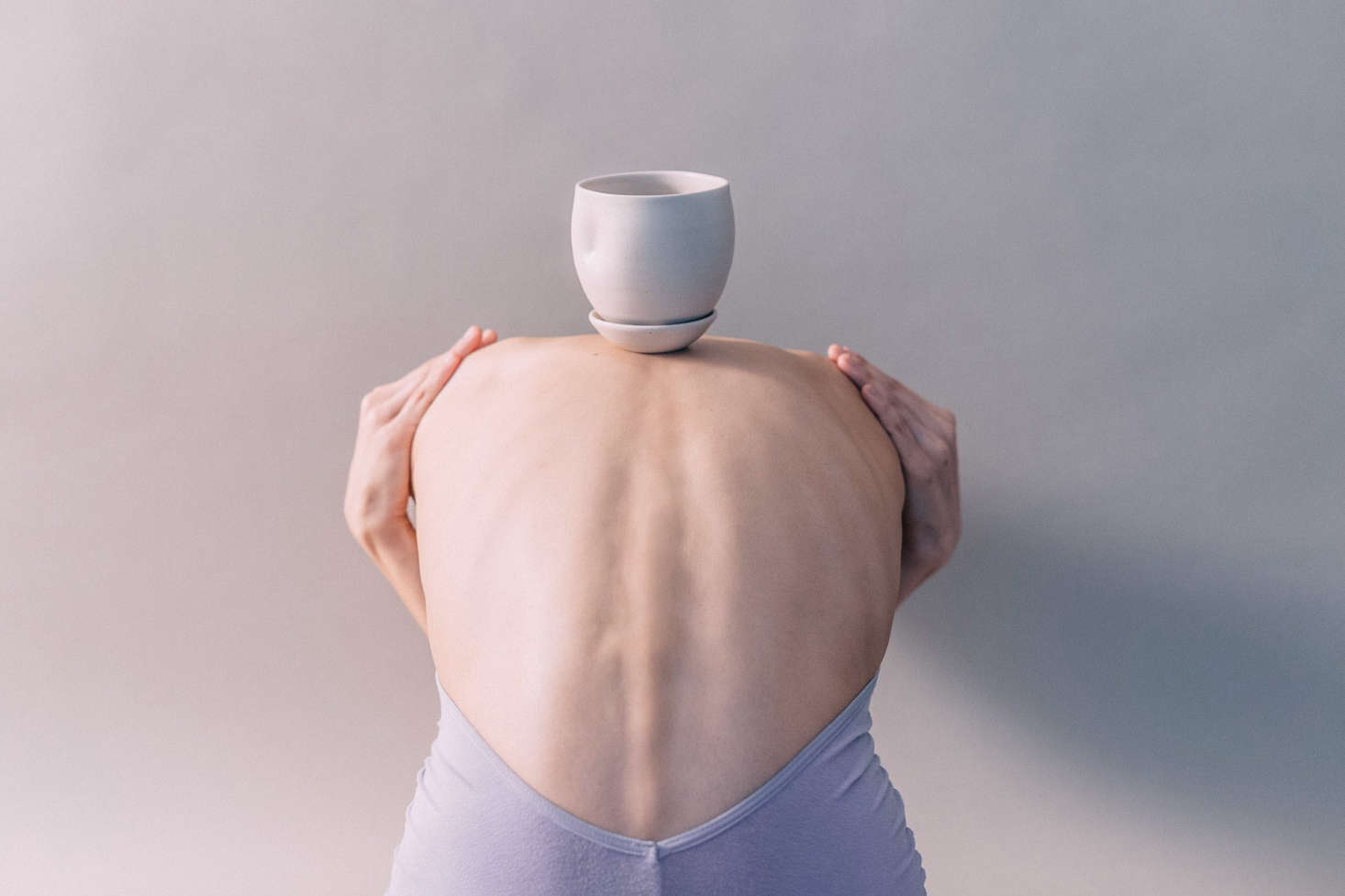 A Hips planter, artfully balanced by dancer Xin Ying.