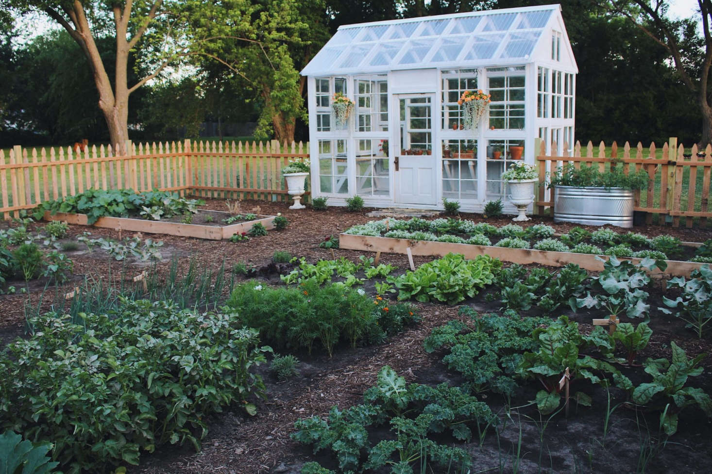 This Sustainable Kitchen Garden in Kalona, Iowa, was entered by Under A Tin Roof and chosen as a finalist by Gardenista editor Michelle Slatalla, who said: 