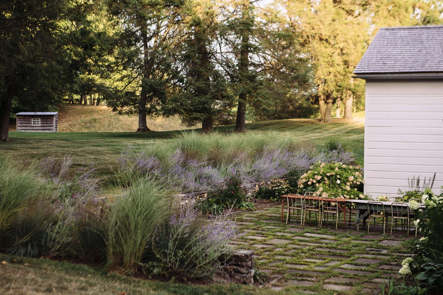 Easy-to-care-for perennials bloom from spring through autumn.
