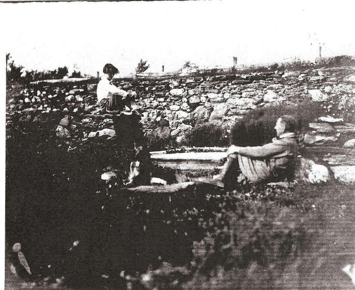 An area called &#8\2\20;The Ruins&#8\2\2\1; was designed by Millay to fit into the stone foundations of two dilapidated antique barns that the couple had pulled down.  Photograph courtesy of the Millay Society at Steepletop.