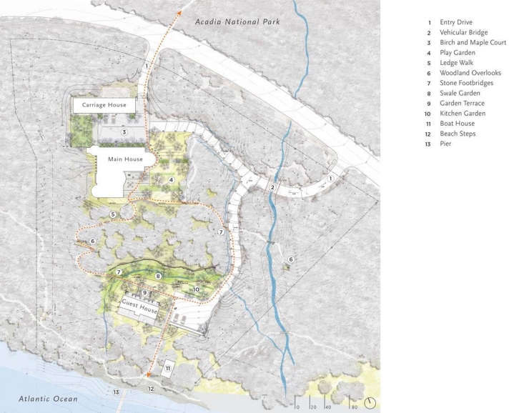 The site plan. Photograph by Stephen Stimson Associates/ Landscape Architects. See more of the project at ASLA.