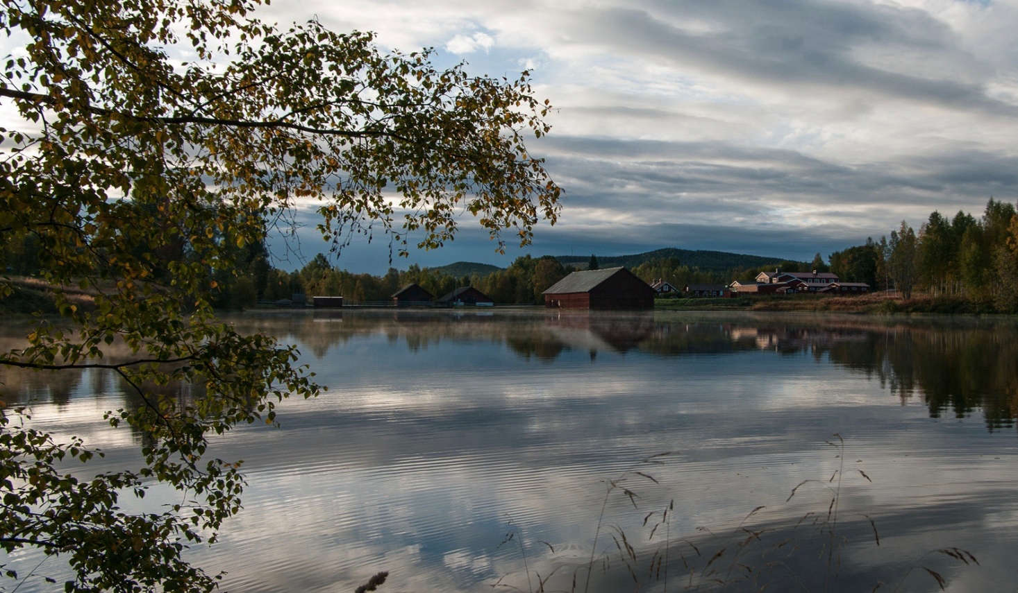 The view across the lake.