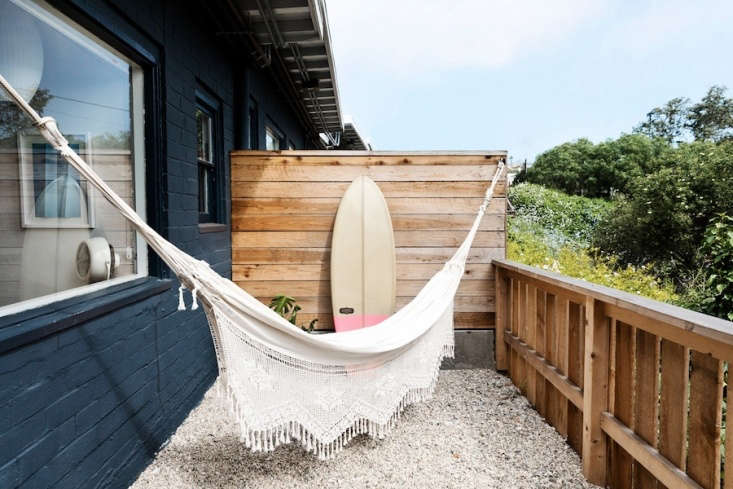 Surf board, check. Hammock, check. But more important? A low-maintenance patio paved with pea gravel that feels nice underfoot. See more in this week&#8\2\17;s Hotels & Lodging post.