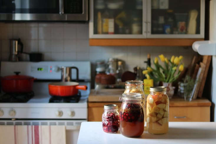 Important: If you decide to close the jars tightly with a lid during fermentation, it is imperative to loosen the lid once or twice a day to allow accumulated carbon dioxide to escape safely (this is known as &#8\2\20;burping&#8\2\2\1; in fermentation circles). Failure to do so may result in a dangerous explosion. Bottle the apple fizz in a clean bottle and keep in the refrigerator until you need it. You may notice it hissing when you open it—that&#8\2\17;s the natural carbonation.