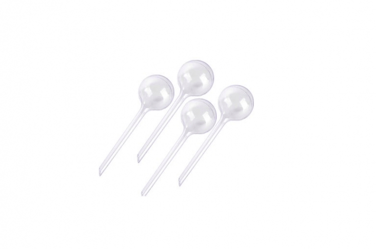 A four-pack of Automatic Self Watering Bulbs For Plant Pots will keep houseplants alive on a drip feed while you&#8\2\17;re away; \$5.88 at Amazon.