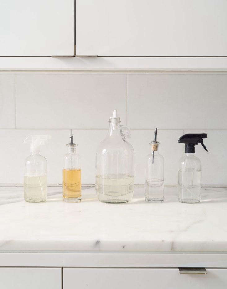 Alexa tells you how to decant dish soap properly and shares her favorite vessels to decant into. See The Organized Sink: 3 Rules for Decanting Kitchen Cleaning Products, Plus 5 Bottles to Buy. Photograph by Matthew Williams and styling by Alexa Hotz for The Organized Home: Simple, Stylish Storage Ideas for All Over the House.