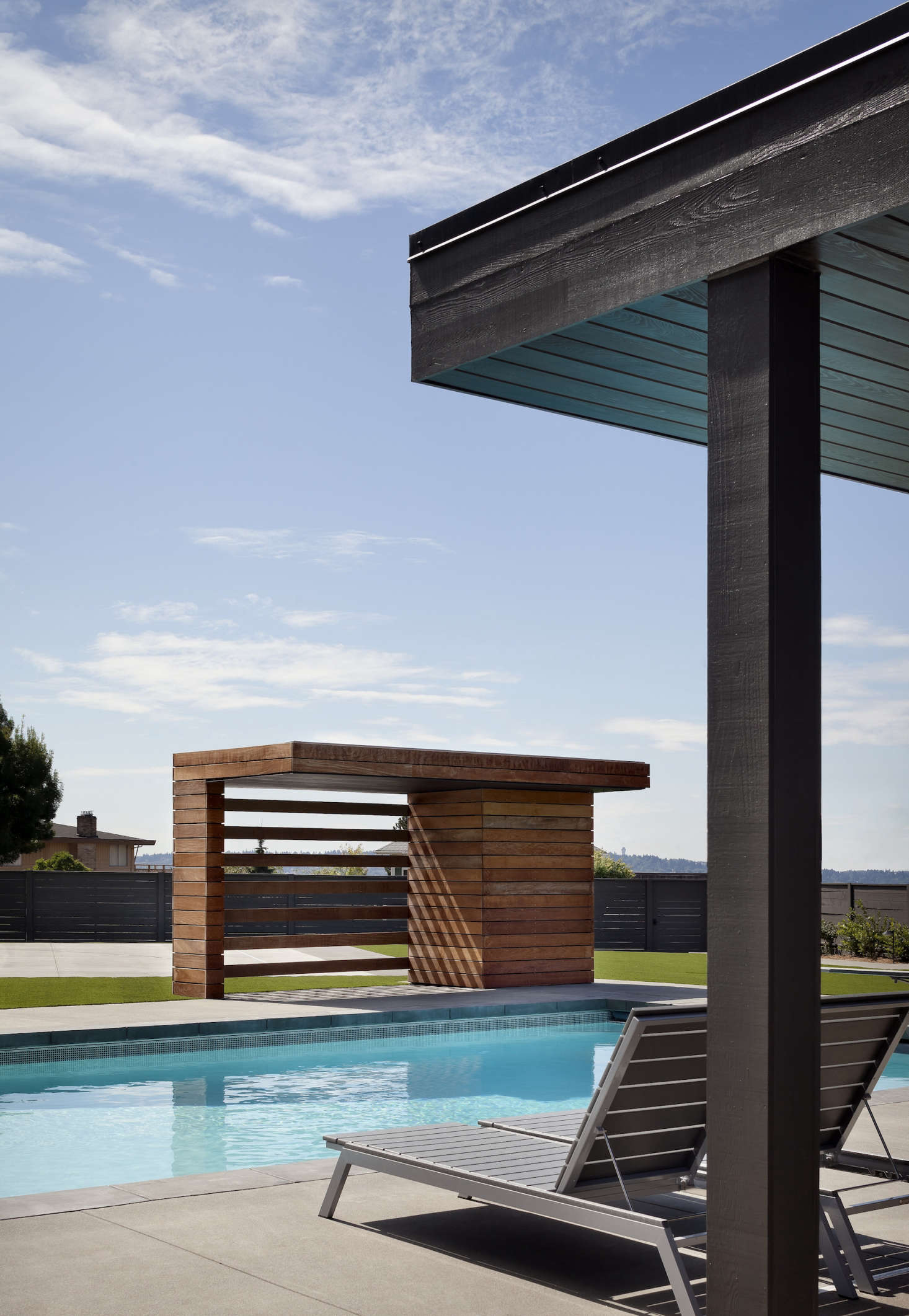 See more of this ipe wood shed in Pool of the Week: An Empty Nesters