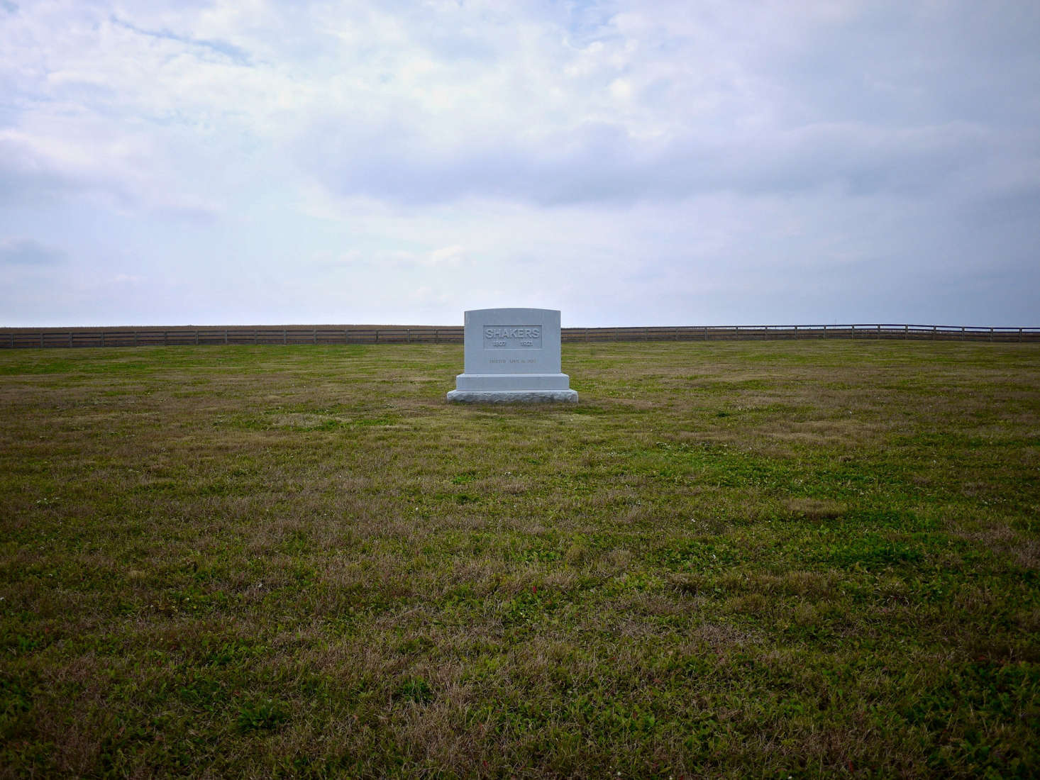 Excuse the morbidity, but we think one of the most striking aspects of the Shaker landscape is the cemeteries, where they (usually) did away with individual markers and stones, opting instead for a simple, minimalist lot with one central marker. We