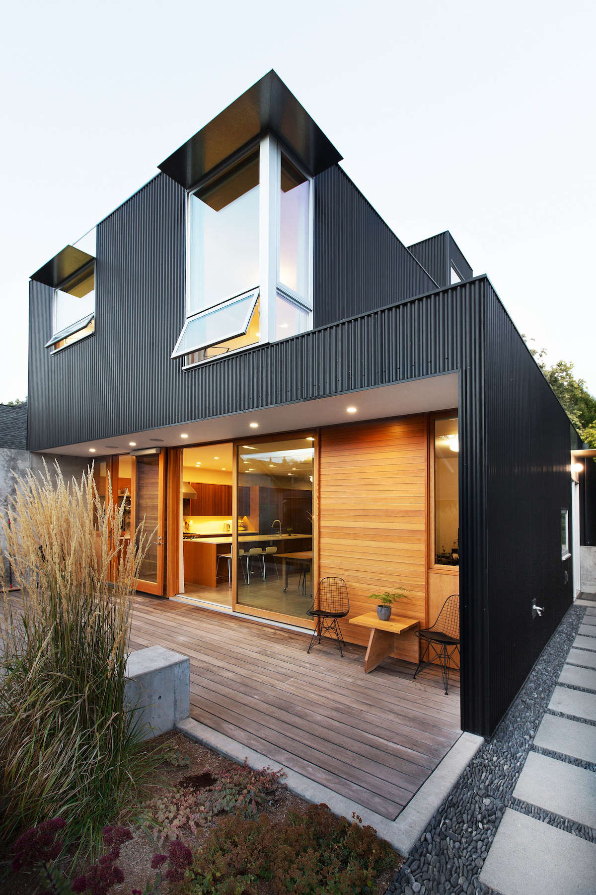 Left unfinished, a water-resistant ipe deck has turned a silvery gray color. See more in In Seattle, An Urban Landscape Designed for Privacy and Indoor/Outdoor Flow. Photograph by Rafael Soldi.