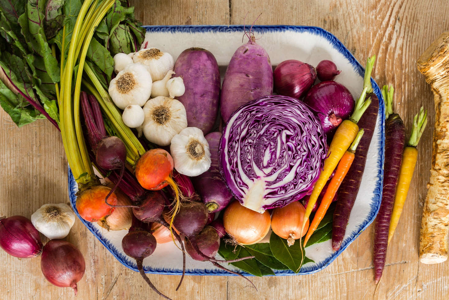 As with any kind of cooking, the most consequential thing when canning is the freshness and quality of the ingredients. To get started, we went off in search of our preferred kind of produce—local, organic, and harvested this morning.
