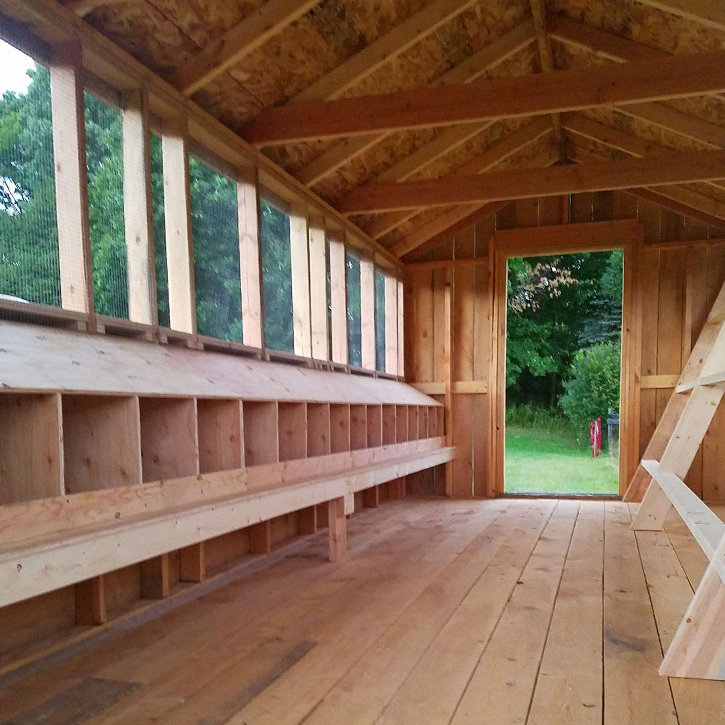 The interior has enough space for around 0 birds (