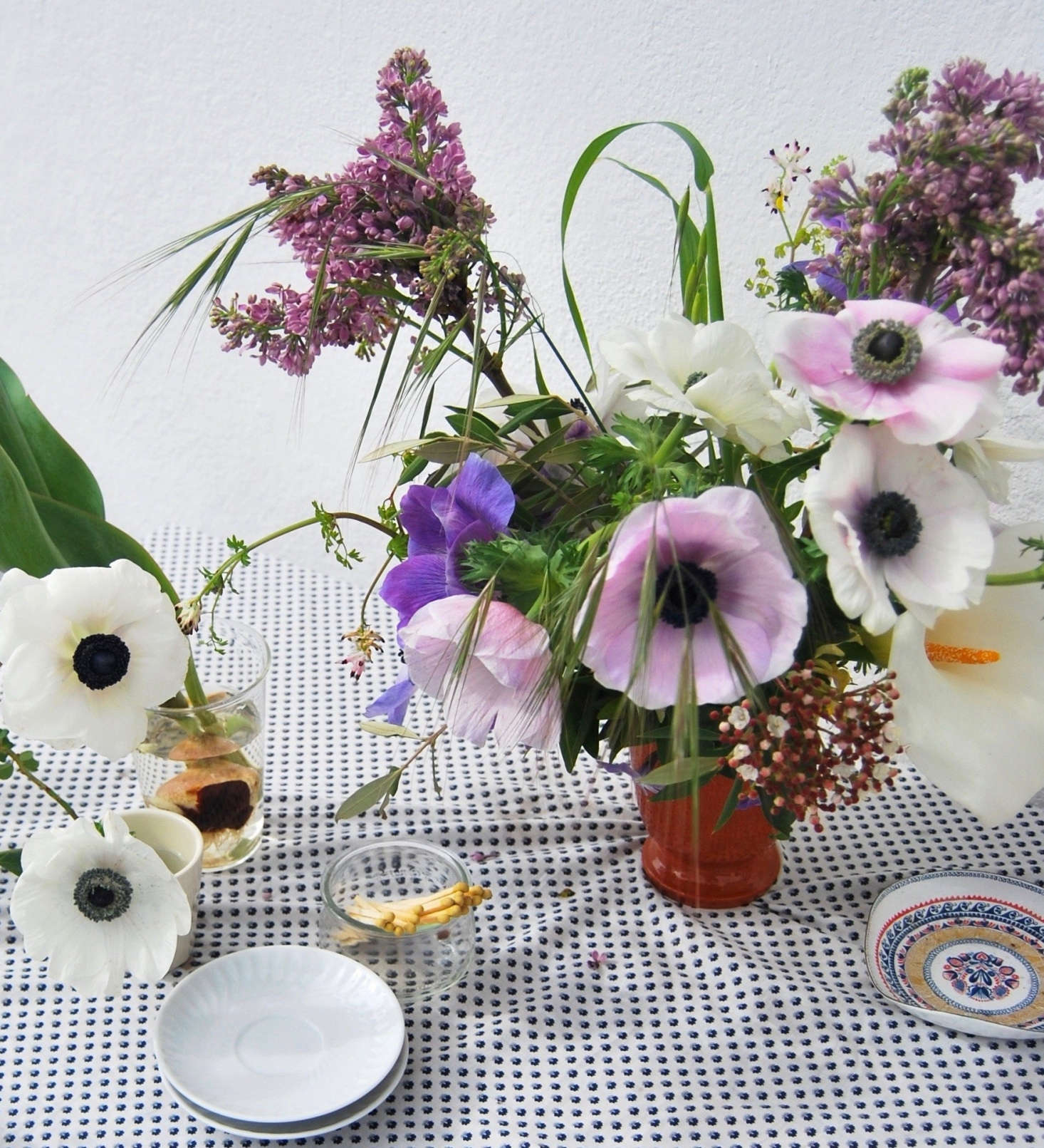 Next to the large arrangement, I
