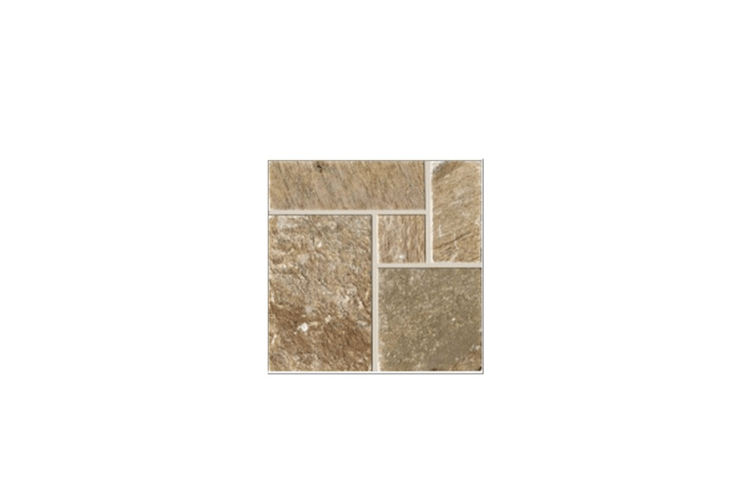 Made of Italian marble by Arezia, a box of five sheets of preassembled mosaic Module Opus Romano Quartzite tiles (each measuring 40 by 40 centimeters) is €77. from Chebagno.