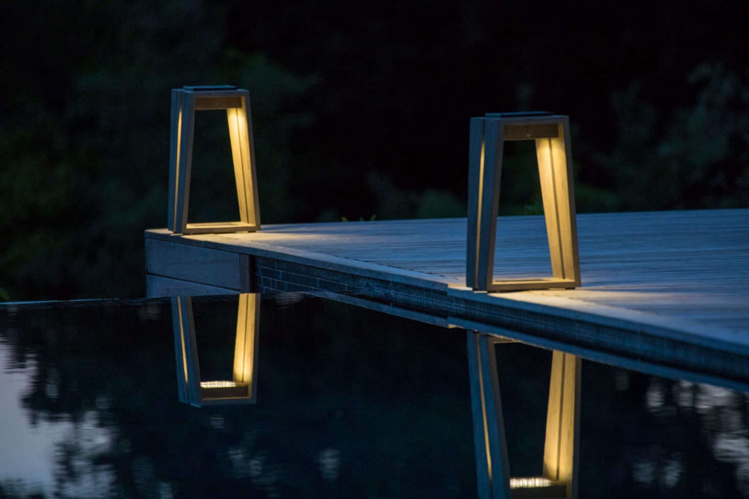 The minimalist pyramidal design is just over inches tall; its battery lasts up to hours.