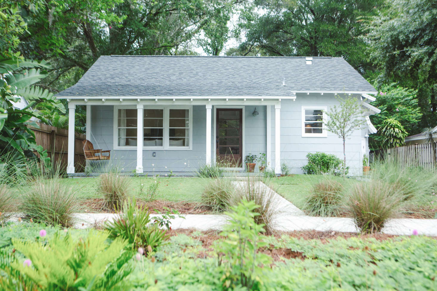 The finished Florida cottage, four years later.
