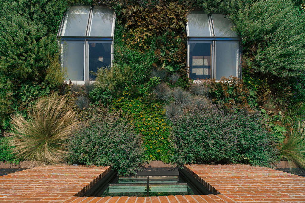 An aerial view of a four-season Brooklyn garden submitted by Liz Pulver Design into our Best Professional Landscape category. Photograph by Oresti Tsonopoulos.