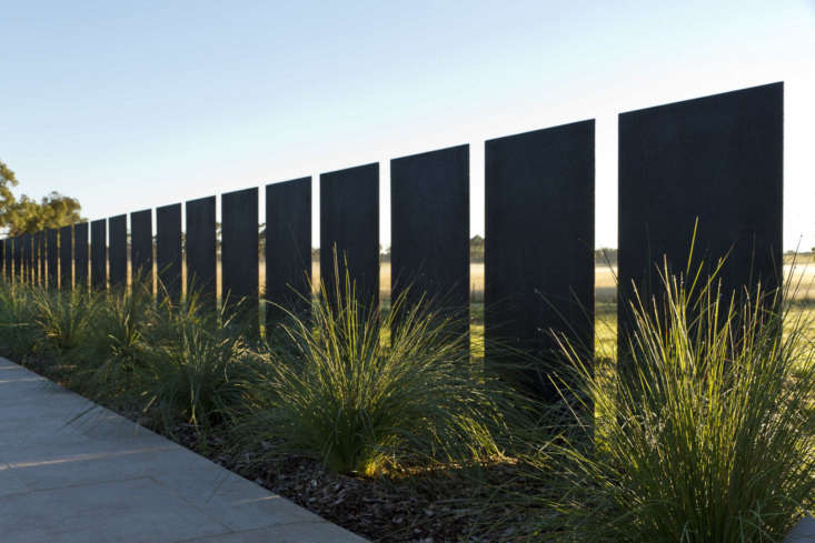 The custom fence panels vary in size on the eastern side of the pool; widths range from 300 to 600 millimeters (approximately \1\2 and \23.5 inches, respectively).