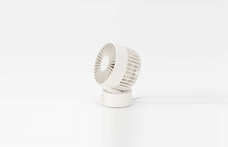 A Low-Noise Desk Fan from Muji, operated by USB cable, is \$\29.50.