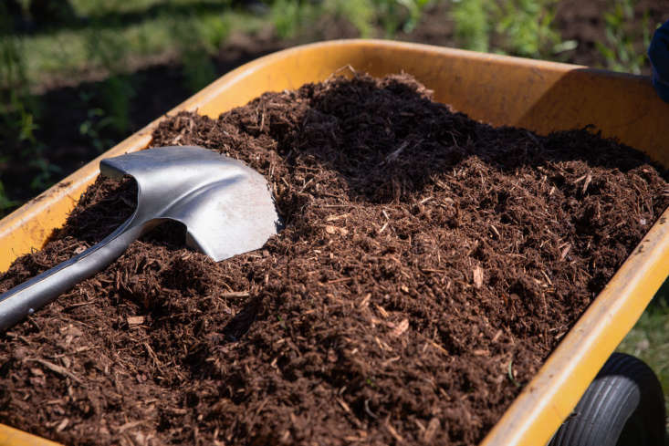 Pine bark mulch, ready to be used in a pollinator garden. Photograph by Justine Hand, from Pollinator Gardens: 8 Easy Steps to Design a Landscape with Native Plants.