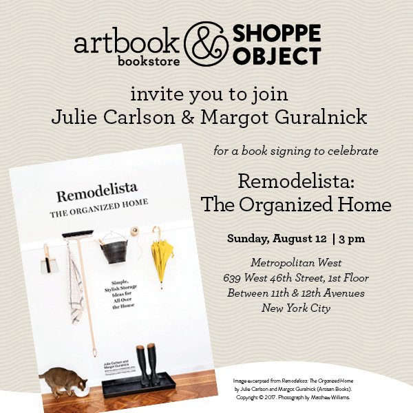 In the New York area? Catch us on Sunday, August \1\2 at 3 p.m. at new curated trade show Shoppe Object: Julie and Margot will be on hand to sign all three of our books. See you there!