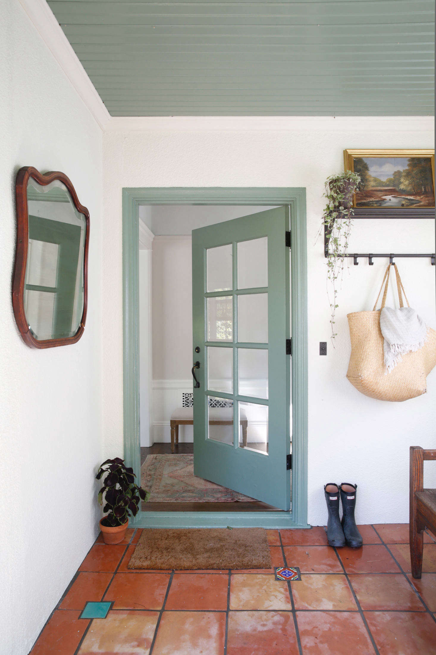 After a paint job, stucco walls look bright and inviting.