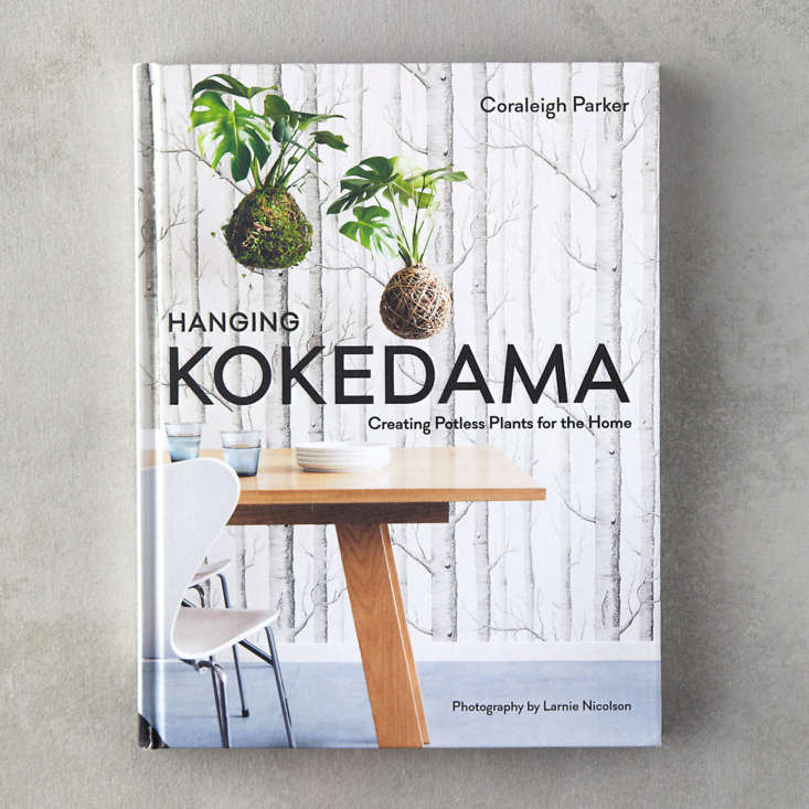 A hardcover copy of Hanging Kokedama: Creating Potless Plants for the Home is \$30 at Terrain.