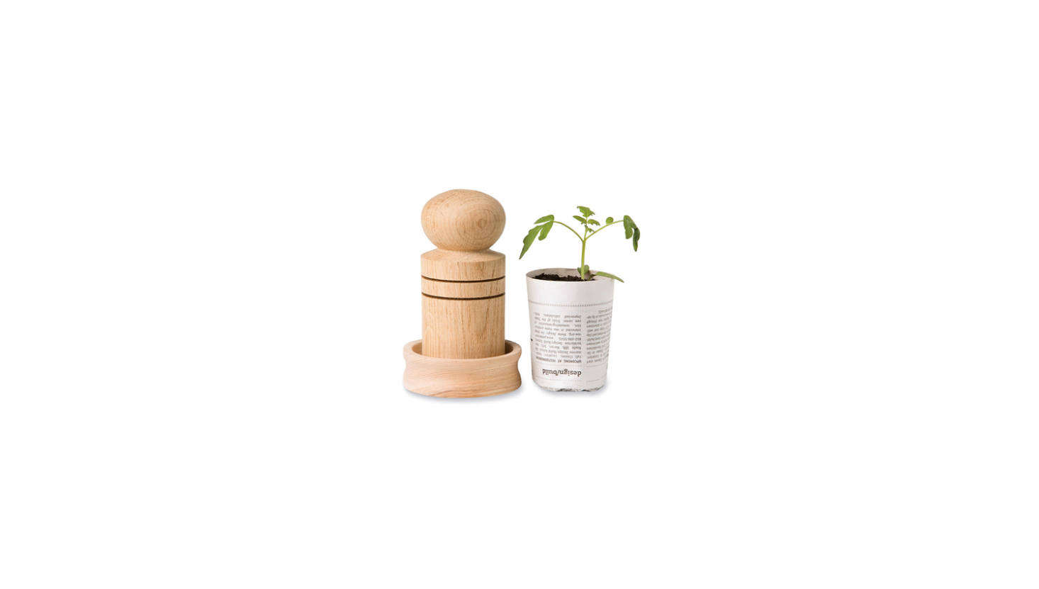 For the crafty (and eco-minded) gardener: a Paper Pot Maker transforms newsprint into little pots for seedlings. (Plus, the paper pots are biodegradable, so they can be planted directly in the ground when the time comes.) The wooden tool is $.95 from Gardeners.com.