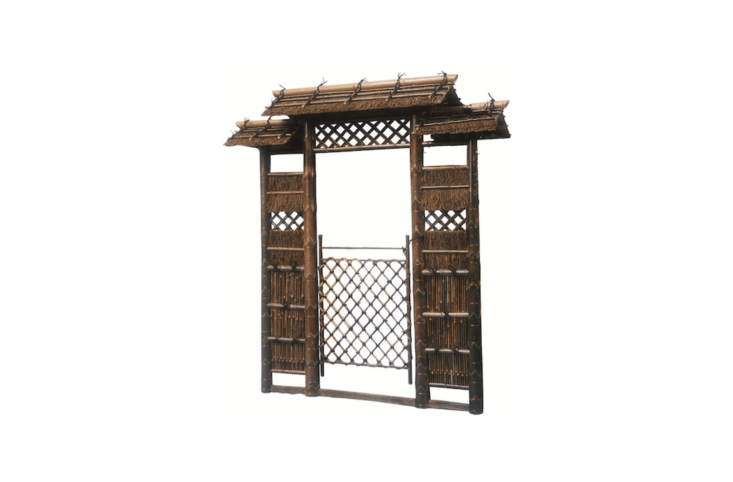 A Bamboo Fence Gate House is ¥3380 from Taobao.