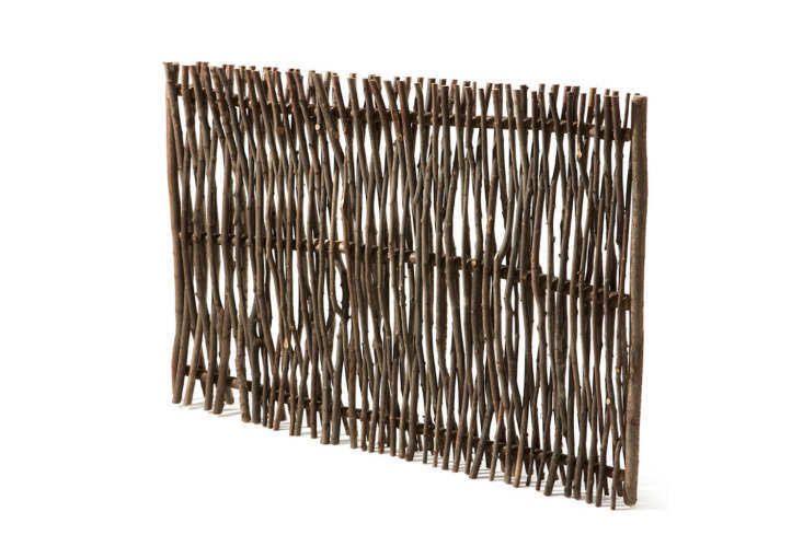 The rustic Privacy Screen Made of Hazel Switches is €\167 at Manufactum.