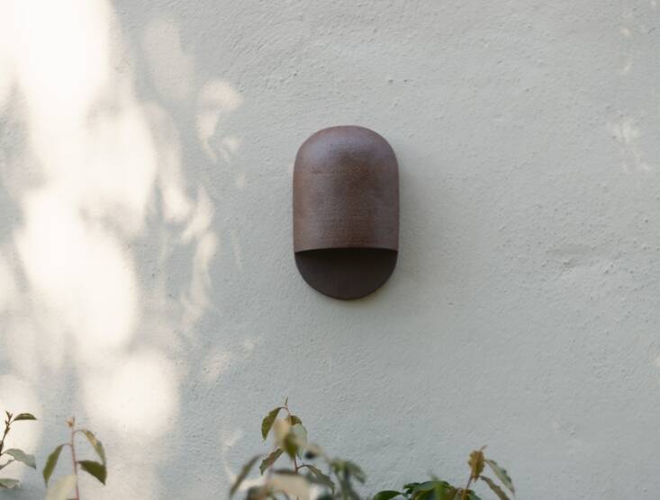 For our money, this is the most beautiful downlight currently on the market. The clay ORCA x Ceramicah Sconce is \$935 and available in two colors (buckwheat and manzanita, pictured) at ORCA Living.