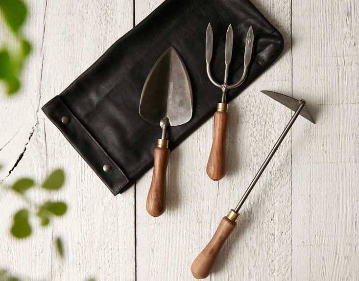 For the master gardener with the highest standards, a trio of hand-forged Titanium Hand Tools from heritage tool maker Sneeboer; \$698 at Terrain.