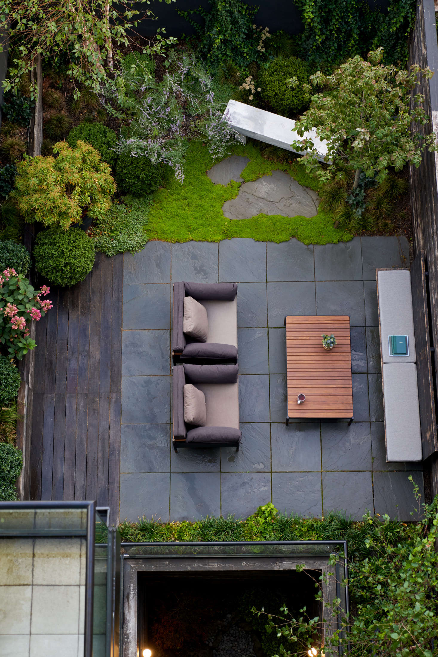 Brook chose plantings that would thrive in the 