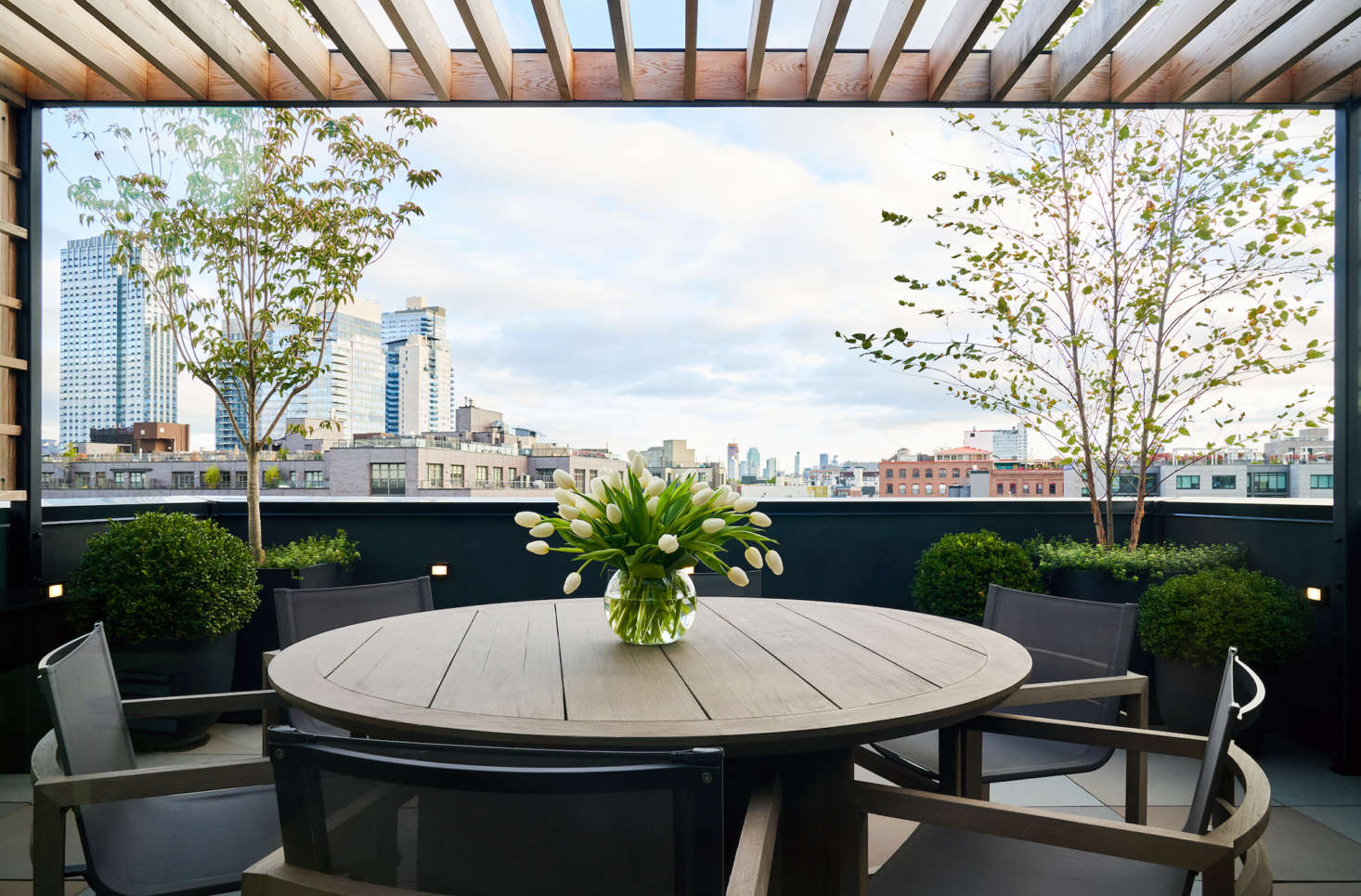 Brook had a pergola and trellis built for 