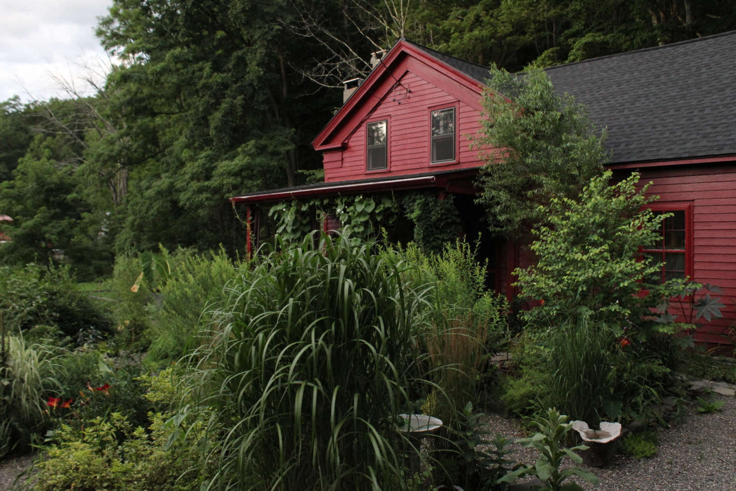 The house is painted in a custom color. 